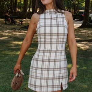 These three boutique plaid dress